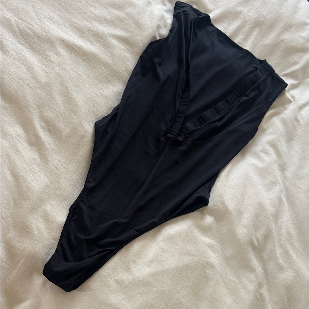 Elegant Black One-Piece Swimsuit